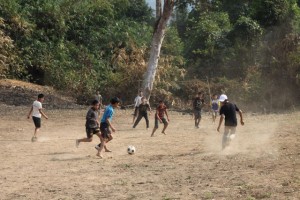 Project Phongsali 2011: School makes good use of land that we cleared last year.