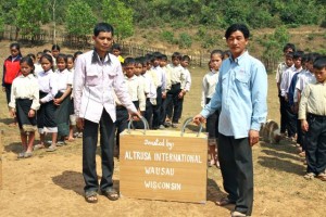 Project Sekong 2012:  Three more schools receive Book Box Libraries.  Each library contains 200 books in the Lao language.