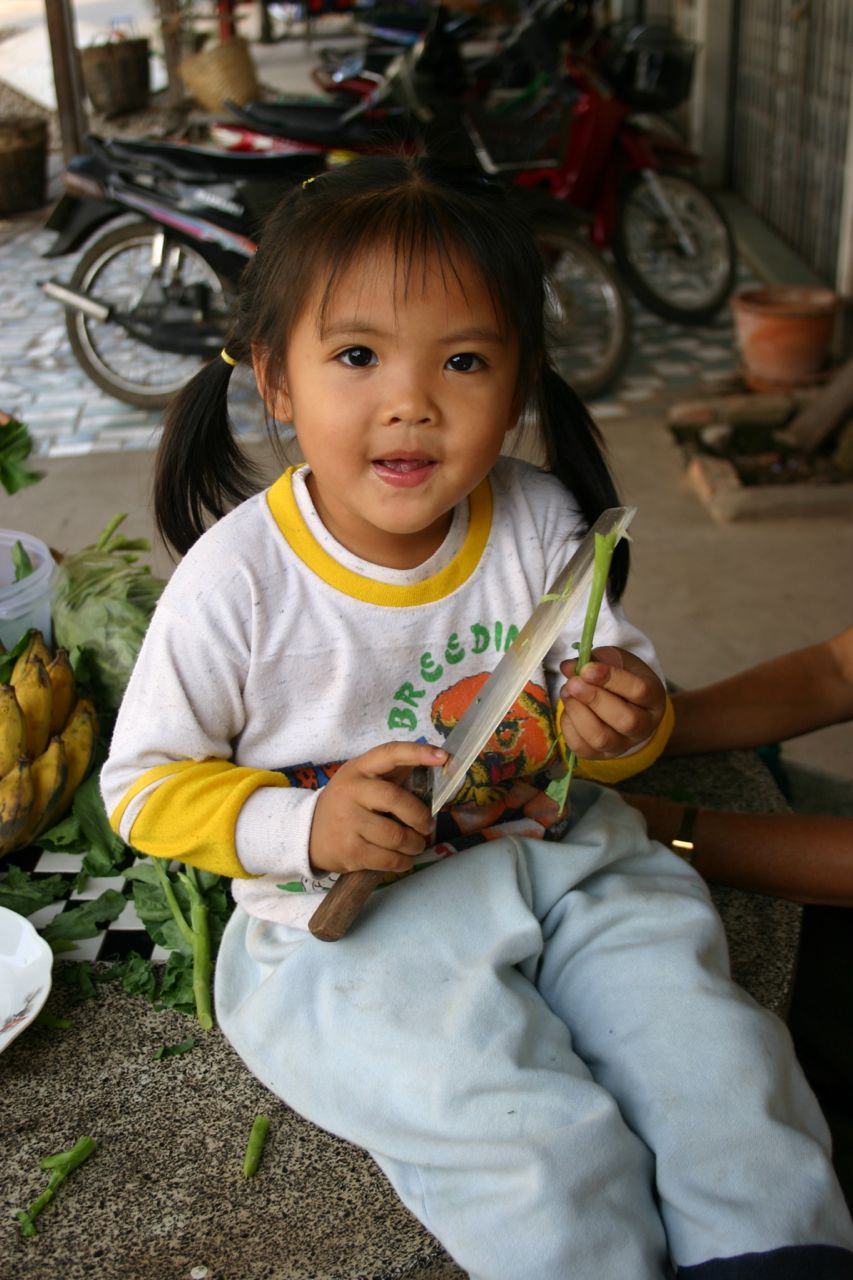 Project Sekong 2013: Lao Children Learn By Doing And Are Assigned Work At An Early Age.